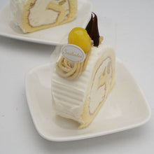 画像をギャラリービューアに読み込む, キャラメルモンブランロール 小物ケーキ
