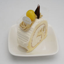 画像をギャラリービューアに読み込む, キャラメルモンブランロール 小物ケーキ
