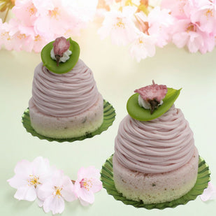 桜モンブラン   小物ケーキ