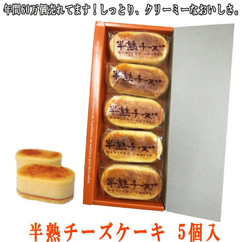 半熟チーズケーキ 5個入 - 新潟菓子工房菜菓亭